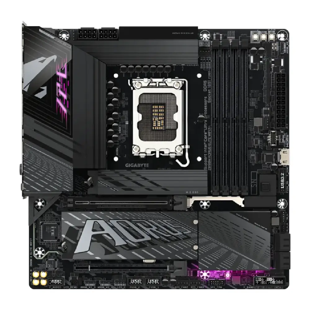 Gigabyte Motherboard Z890M AORUS ELITE WIFI7 DDR5 For Intel Ultra Processors view 2